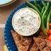 Chive Mascarpone Dip with Herbed Pita Chips