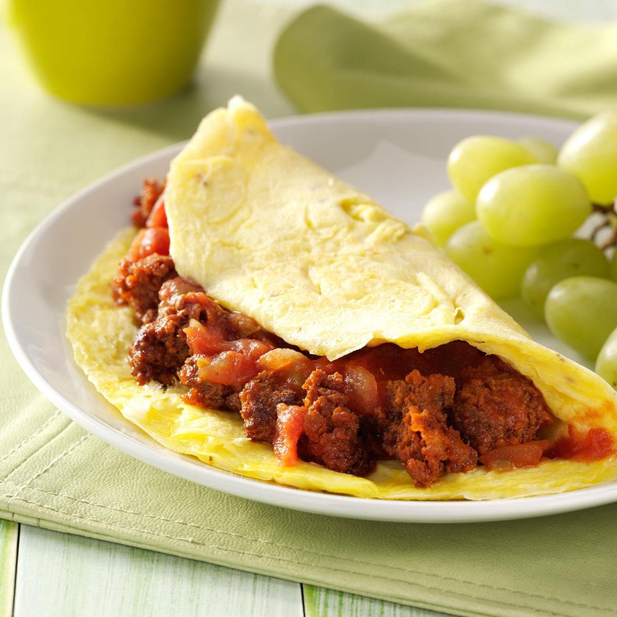 Chorizo Salsa Omelet