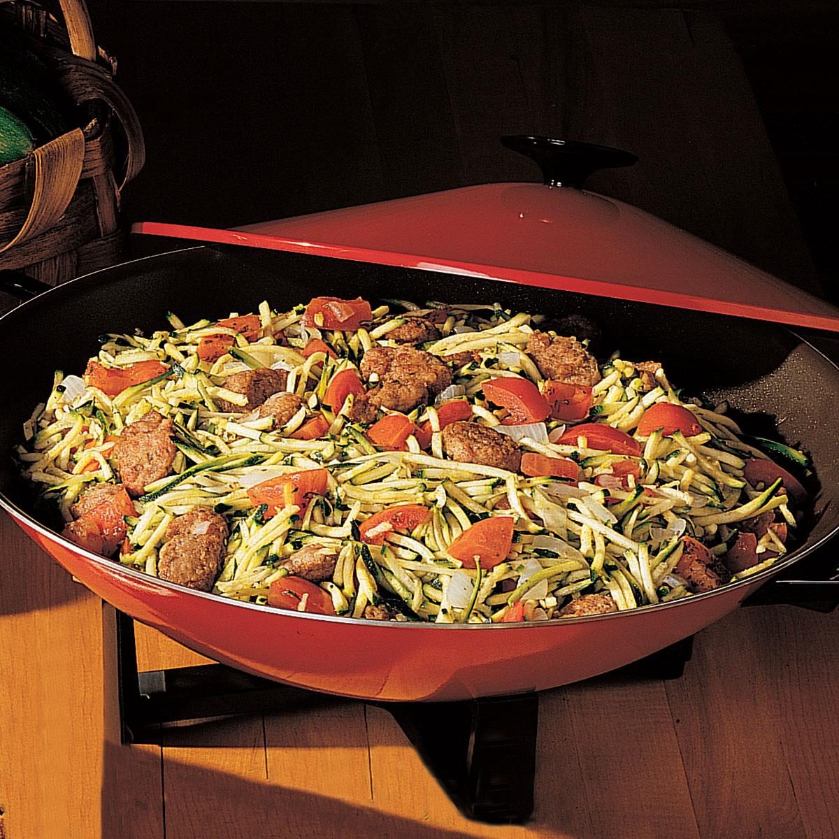 Italian Sausage and Zucchini Stir-Fry