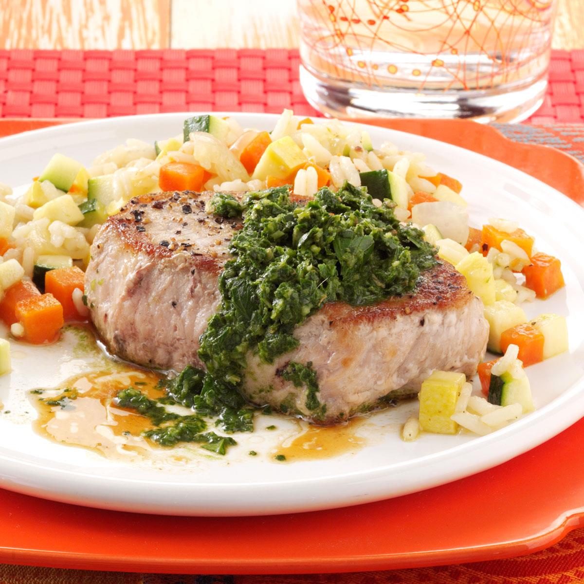 Pork Chops with Chimichurri