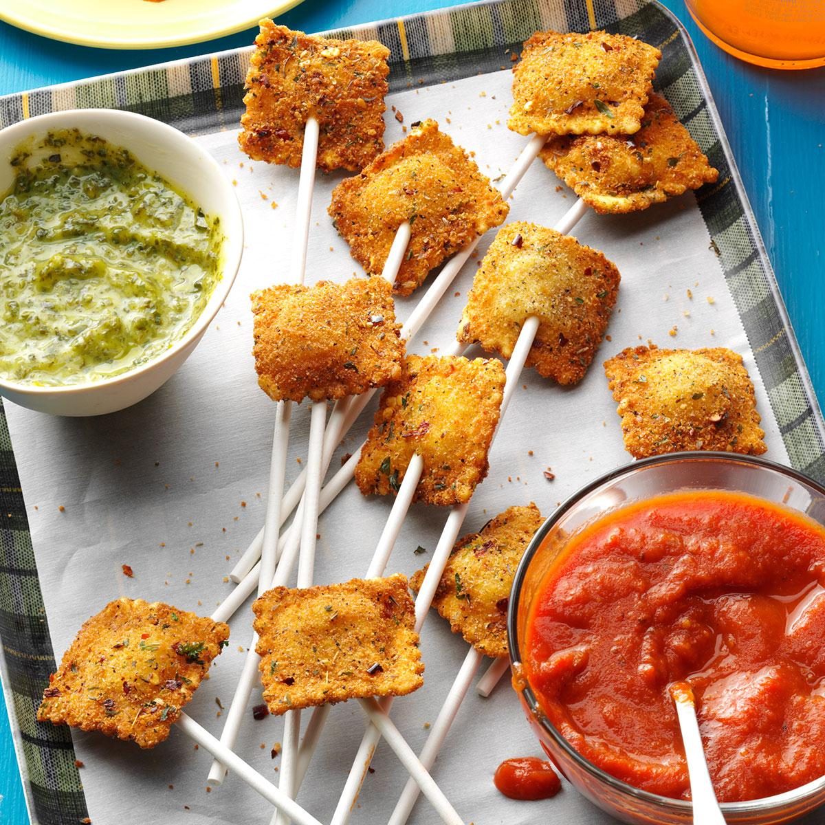 Ravioli Appetizer Pops