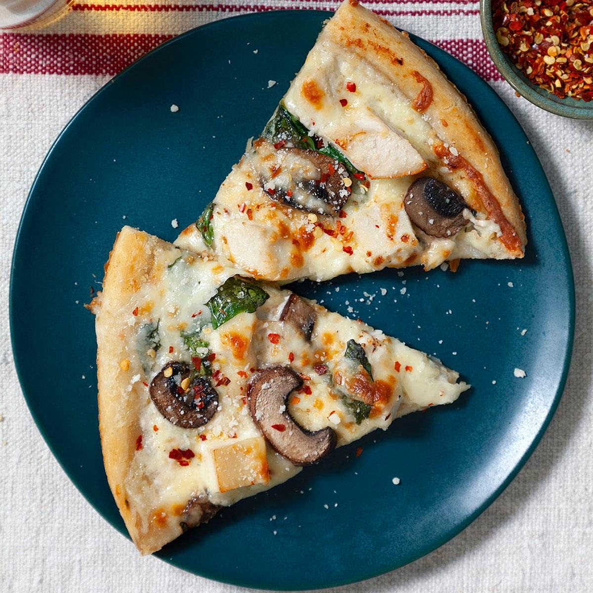 Chicken Alfredo Pizza