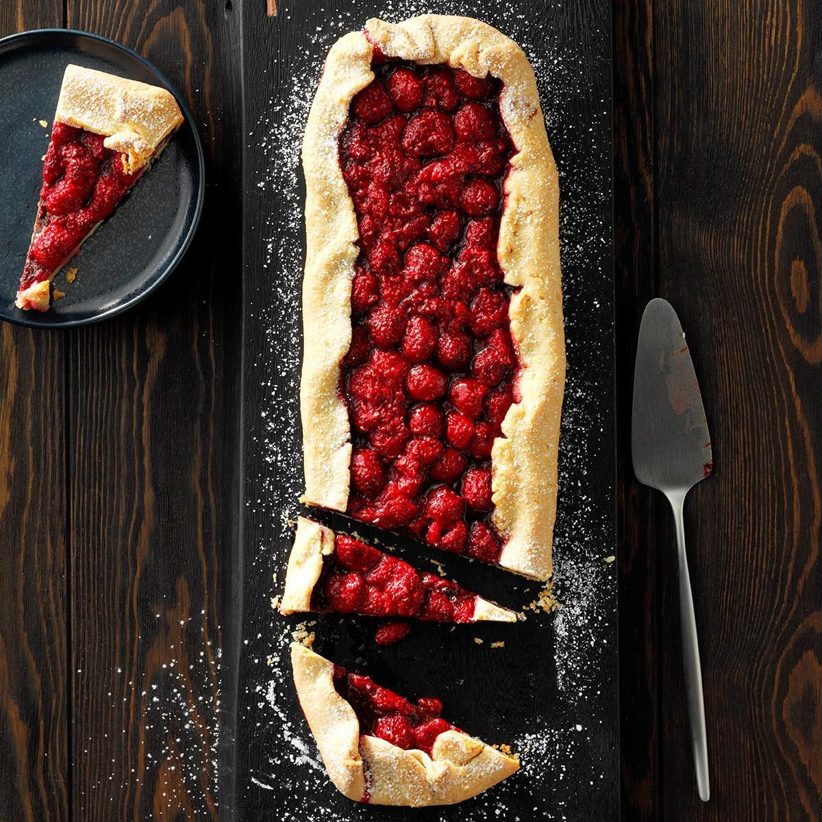 Rustic Chocolate Raspberry Tart