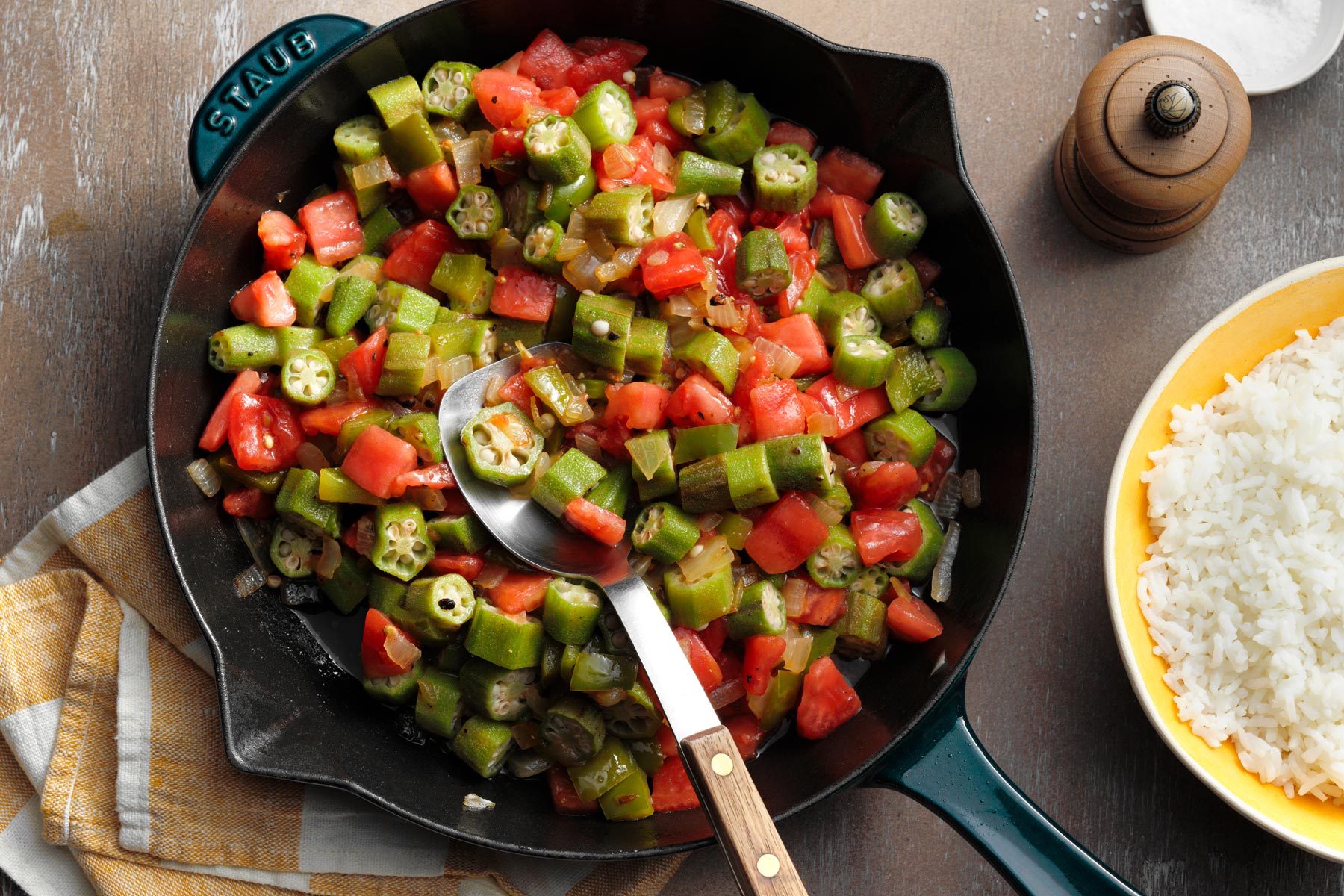 A Pan Full Southern With a Rice Bowl