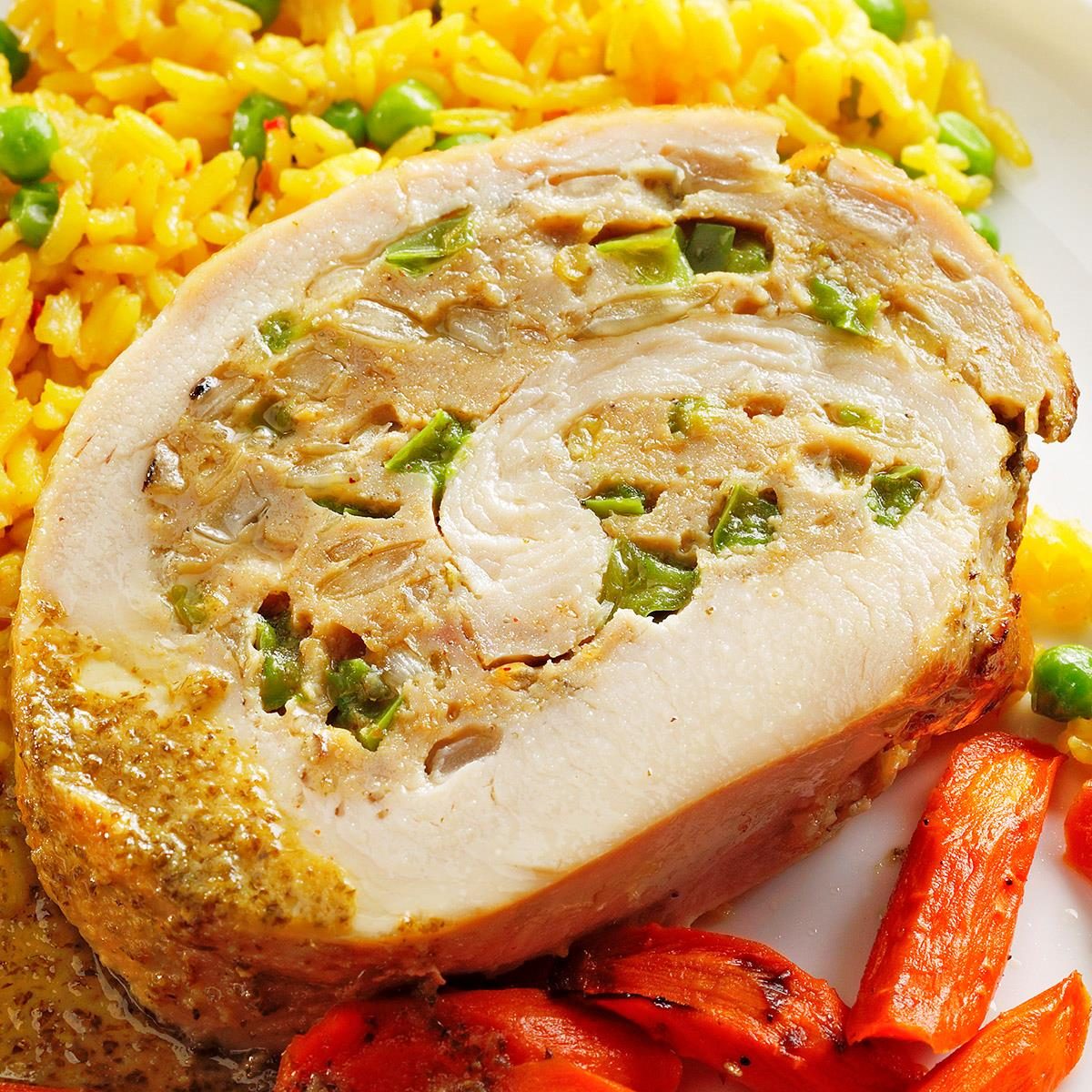 Stuffed Turkey with Mojo Sauce