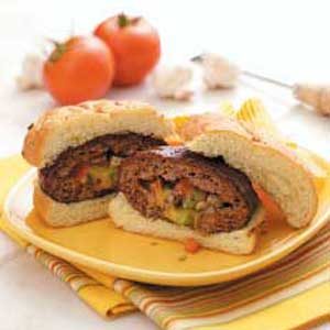 Stuffed Barbecue Burgers