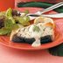 Grilled Halibut with Mustard Dill Sauce