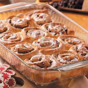 Chocolate Chip Filled Cinnamon Rolls