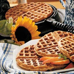 Oatmeal Nut Waffles