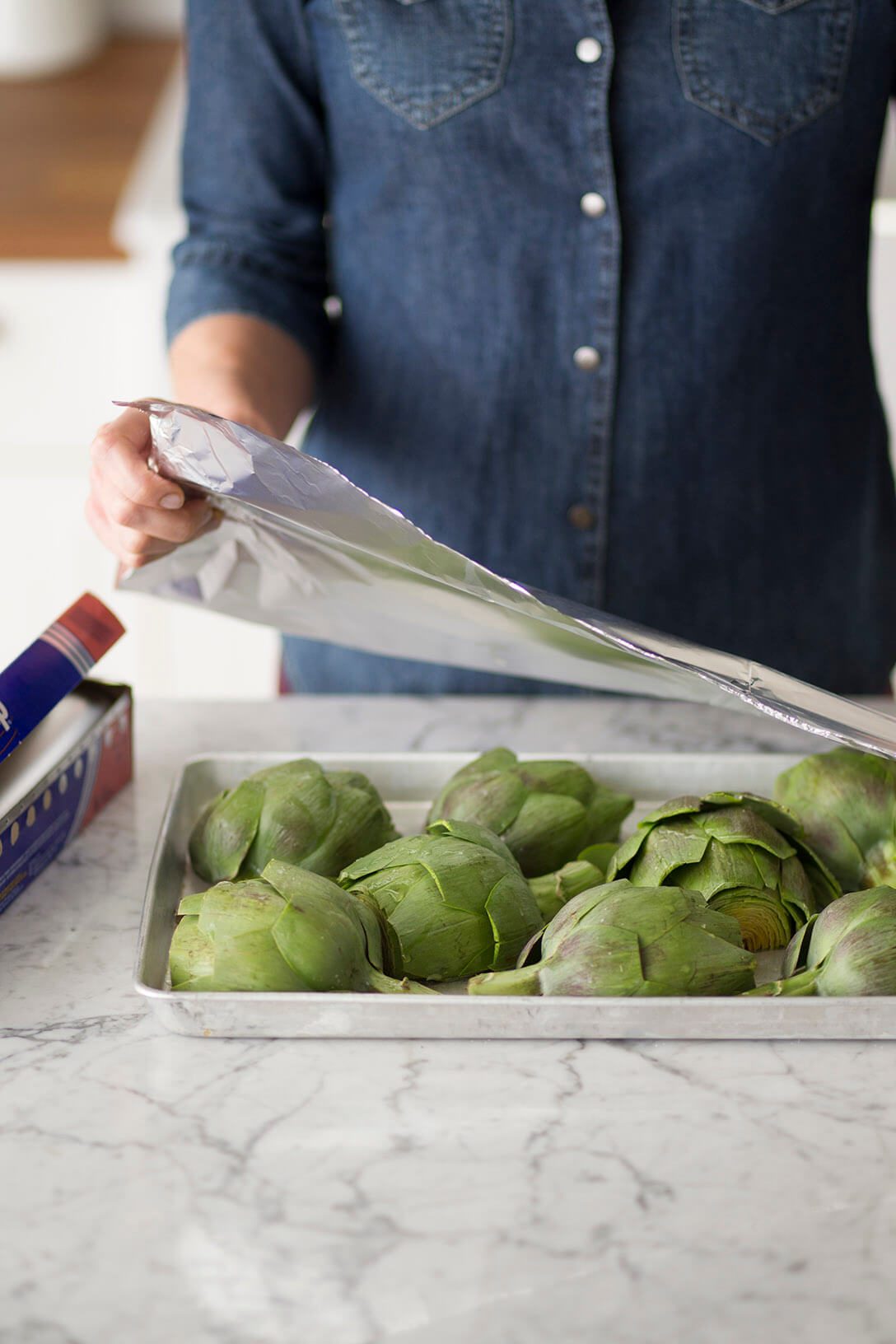 Bake artichokes