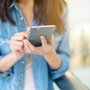 Teenagers With Mobile Phone