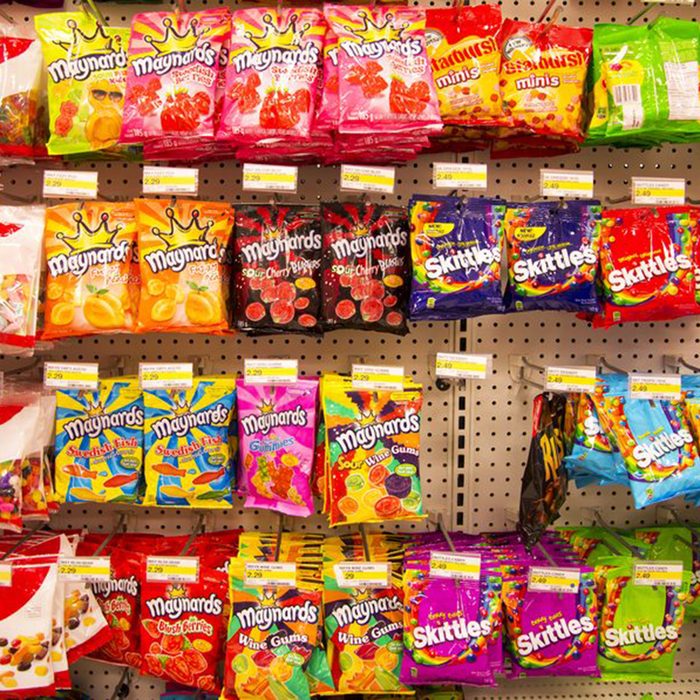 EDMONTON, AB, CANADA-March 23, 2014: Assorted candy is on display in a grocery store on March 23rd, 2014. ; Shutterstock ID 183315707