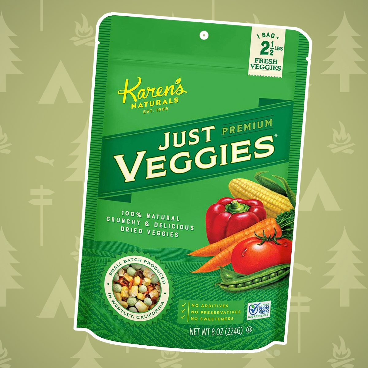 camping e, dried veggies