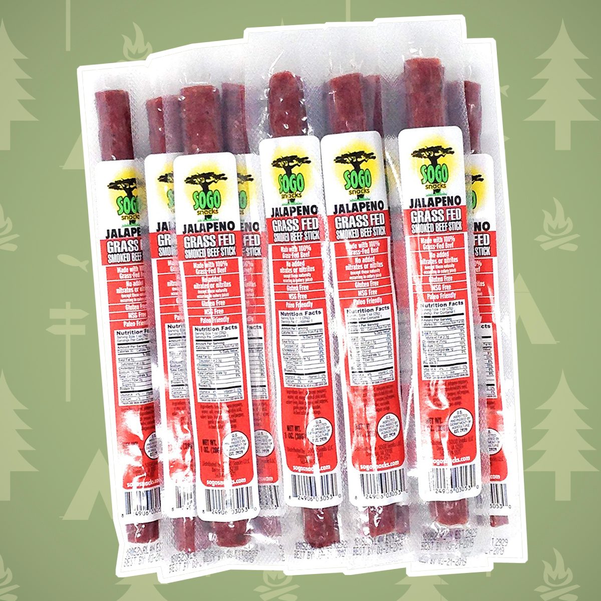 camping snacks, jerky