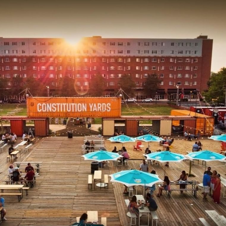Constitution Yards Beer Brewry Garden in delaware