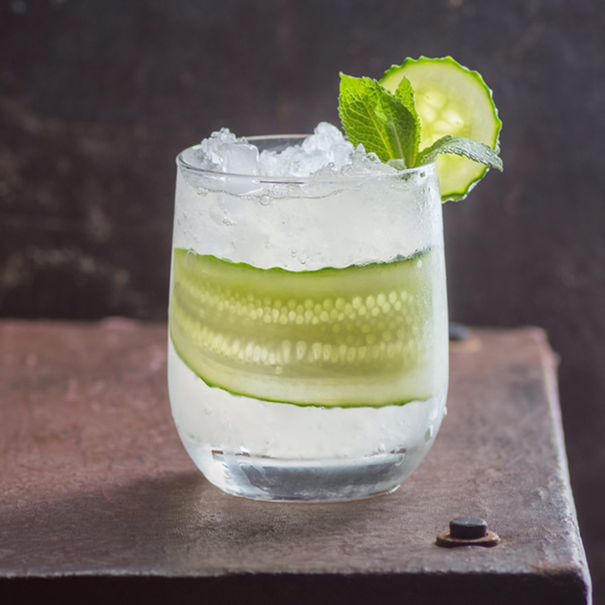 a cocktail with gin, lime and cucumberaa; Shutterstock ID 644670775; Job (TFH, TOH, RD, BNB, CWM, CM): Taste of Home