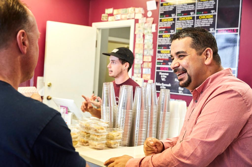 Even on the most hectic days in his restaurants, Terou doesn’t run out of smiles.