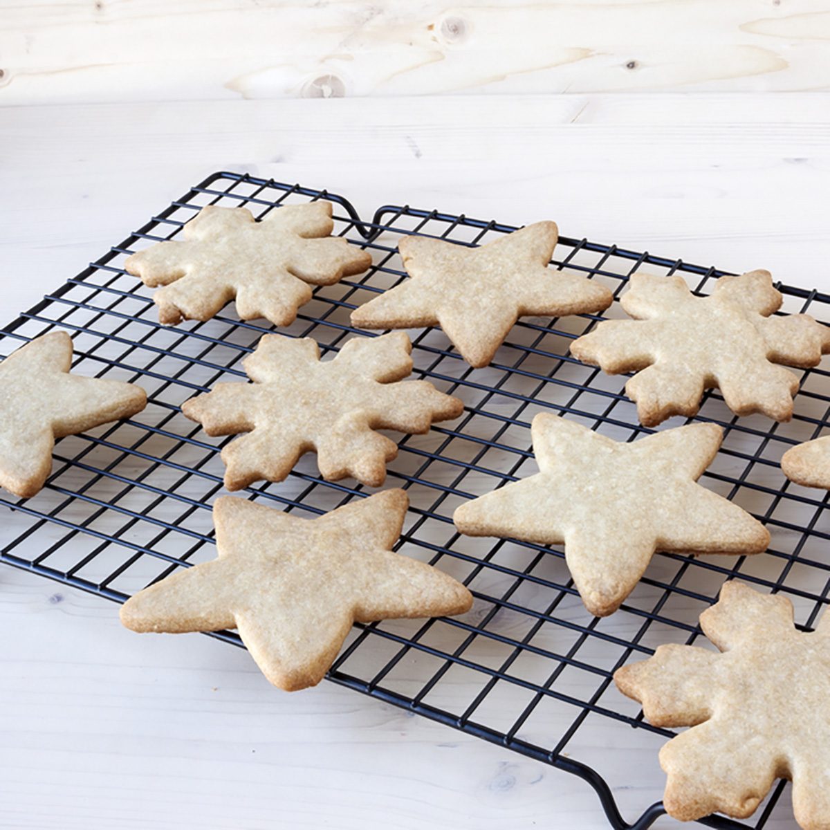 Sugar Cookies on a Cooling Rack