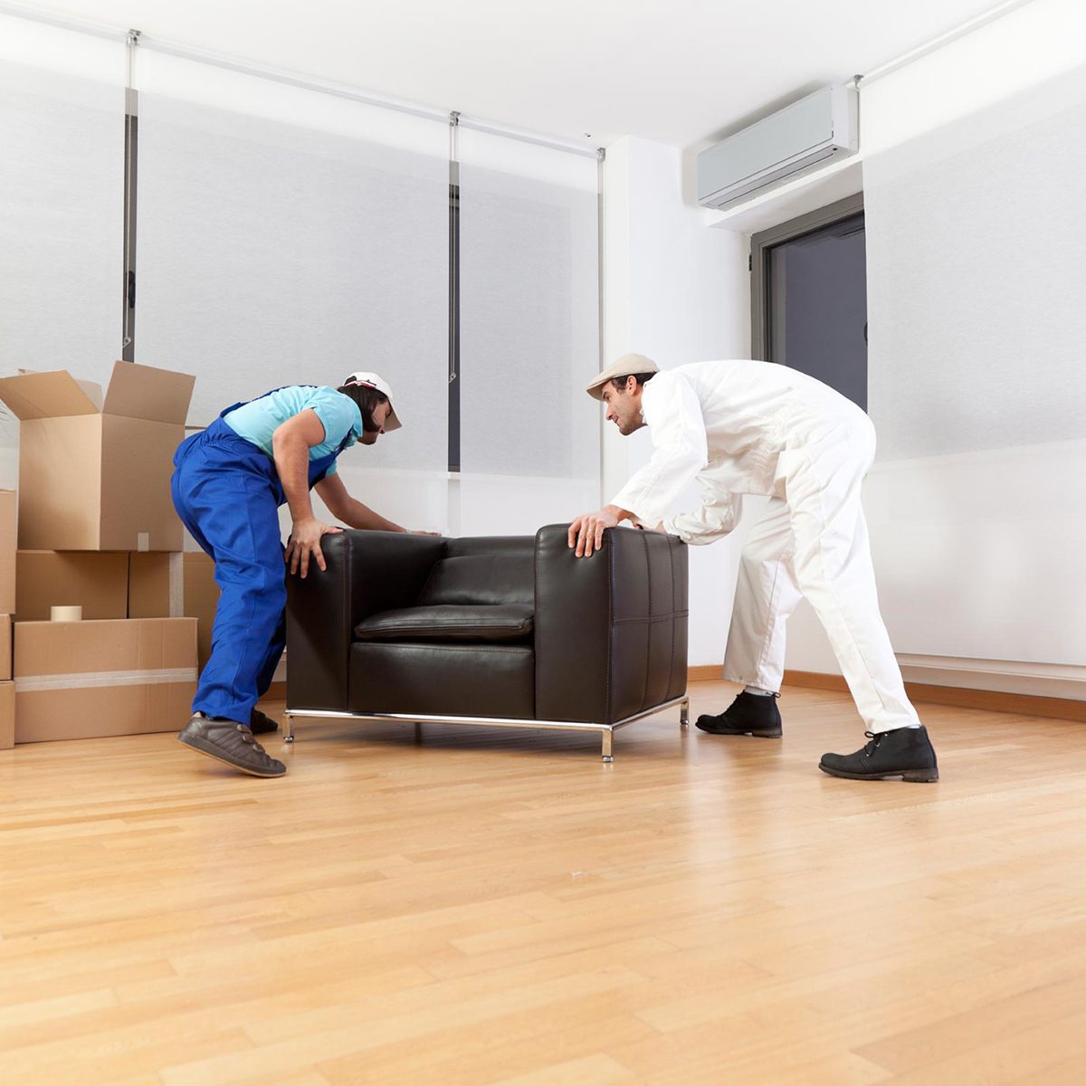 Guys moving furniture