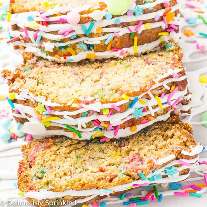 Unicorn banana bread