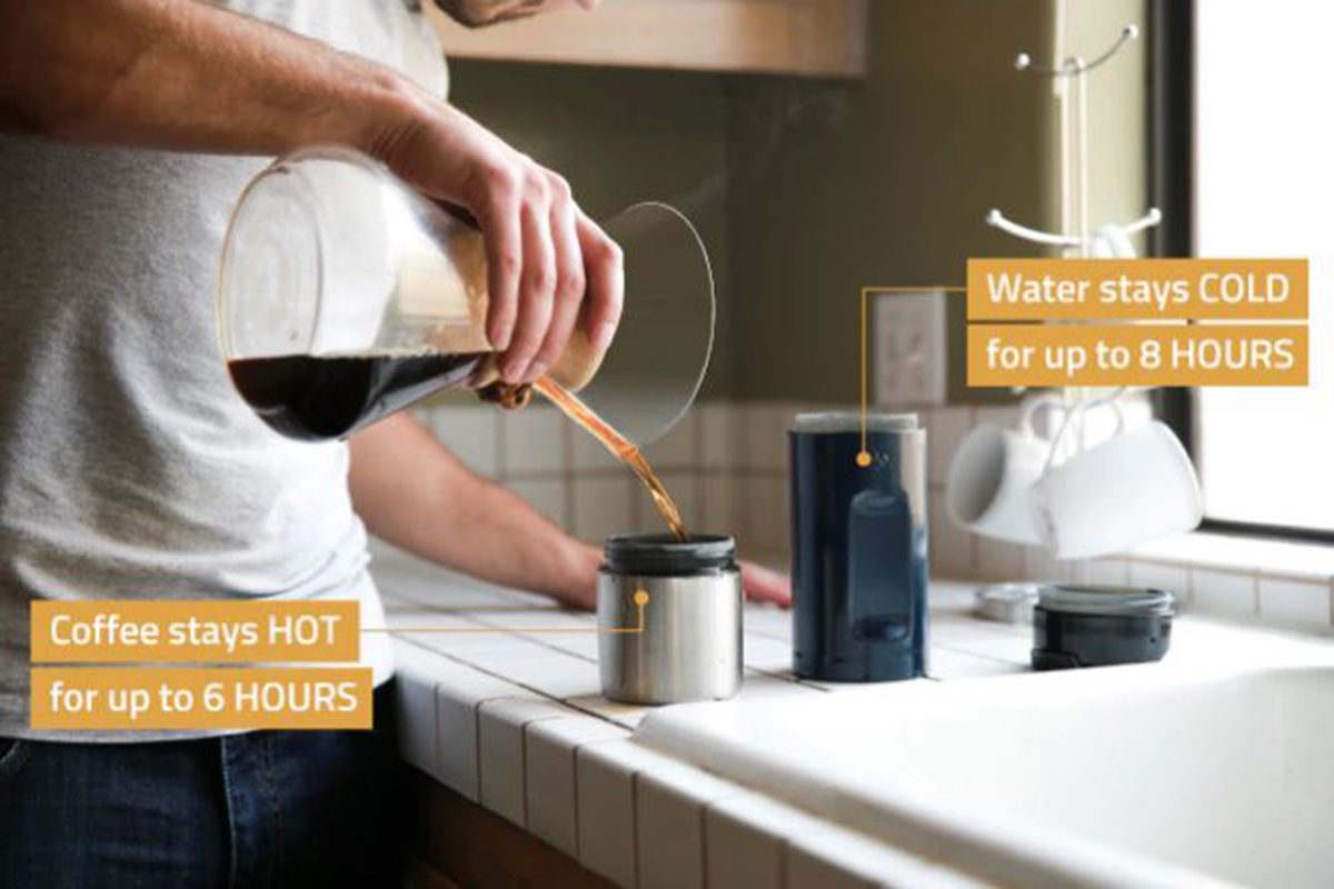 Revolutionary Bottle Holds Hot Coffee And Cold Water At The Same Time