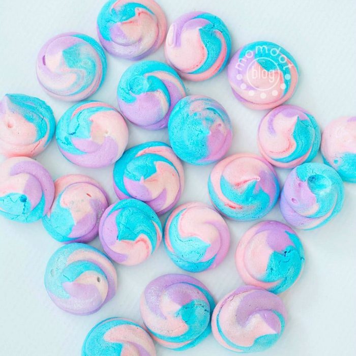Unicorn Poop Meringues