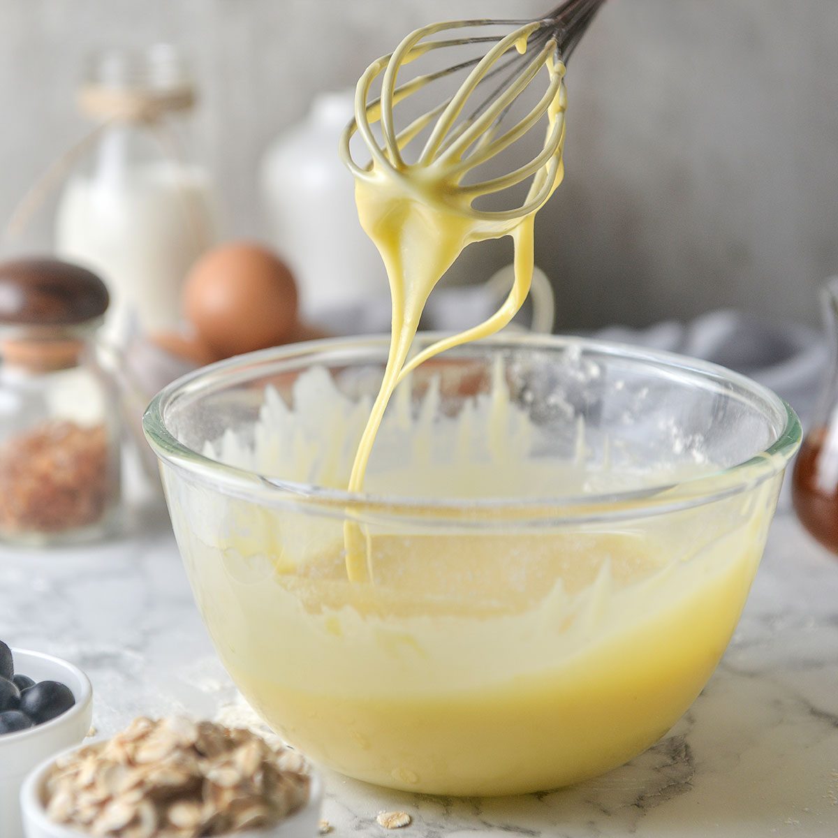 Mixing Batter in a Bowl