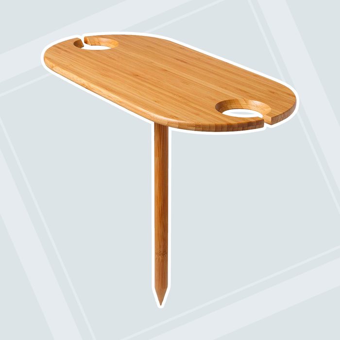 Outdoor Table And Wine Holder