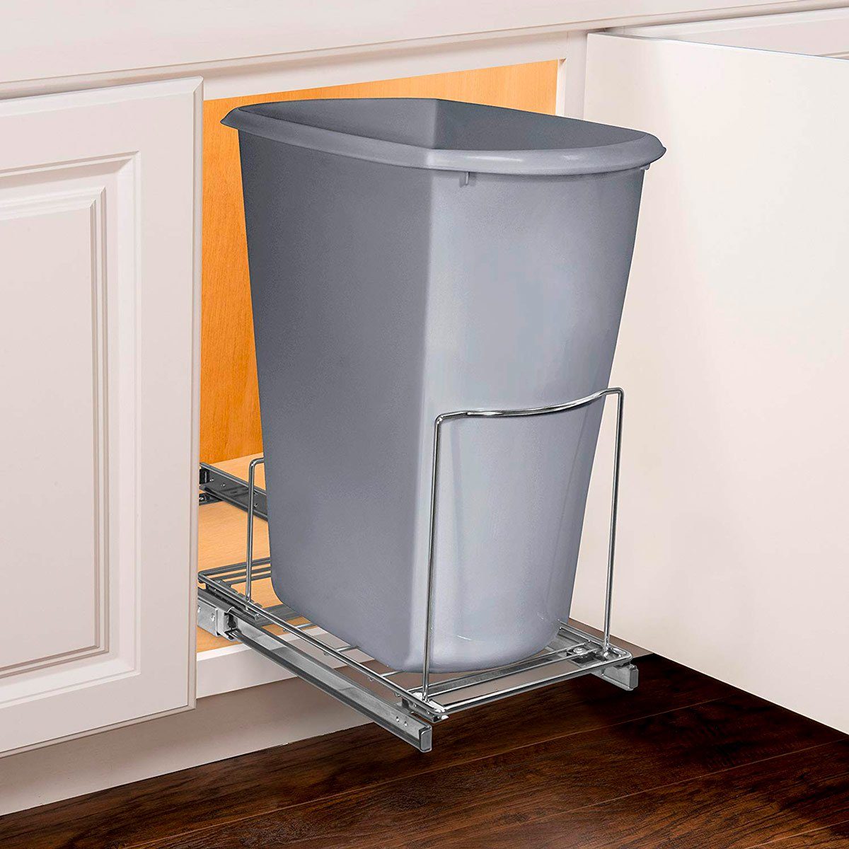 Slide-Out Trash Can Storage