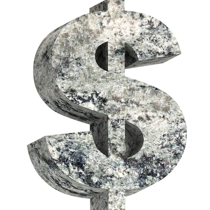 shutterstock_328155167 granite countertops are expensive money sign dollar