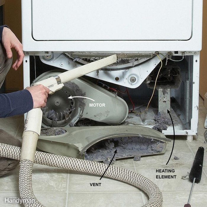 Inside Dryer and Dryer Vent