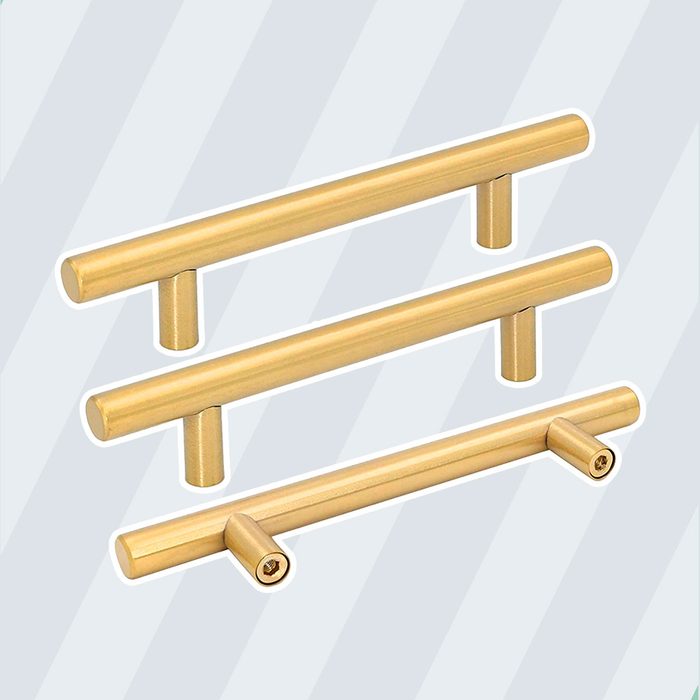 Brushed Brass Kitchen Cabinet Hardware Handle