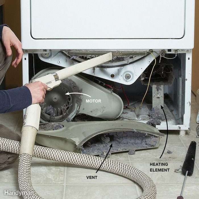 Inside Dryer and Dryer Vent