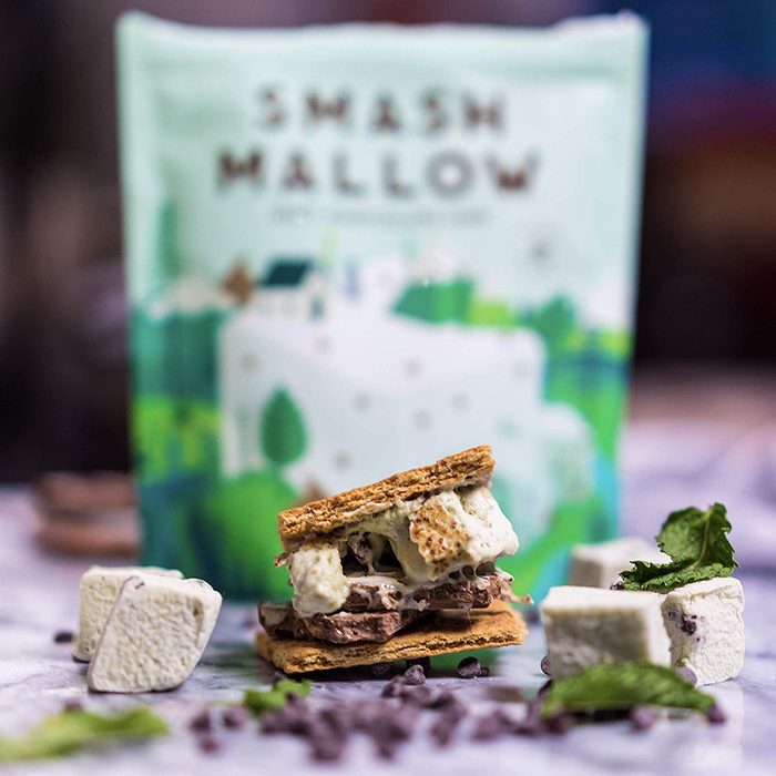 Mint Chocolate Chip by SMASHMALLOW | Snackable Marshmallows | Non-GMO | Organic Cane Sugar