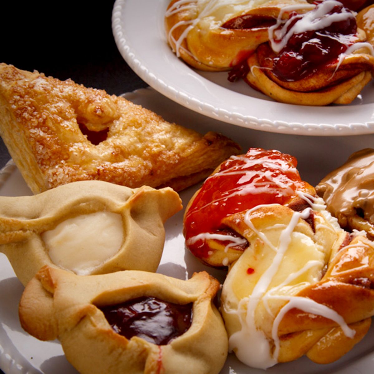 pastries on plates Ingrid