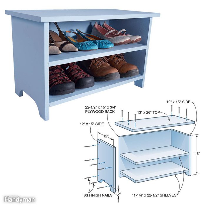 Shoe Storage Booster Stool