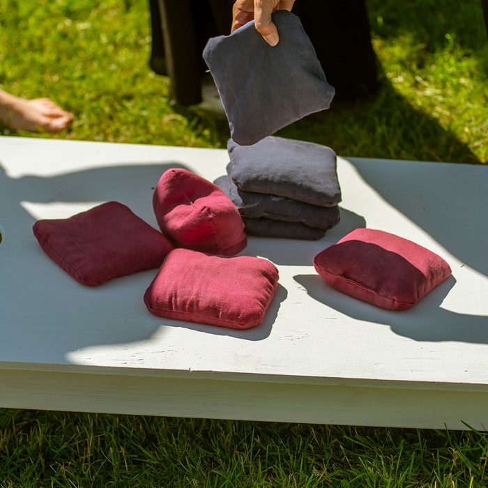 Cornhole bags on board