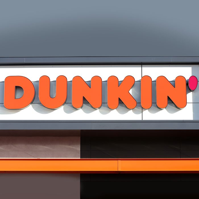 QUINCY, MA - JANUARY 16: A sign outside the new Dunkin