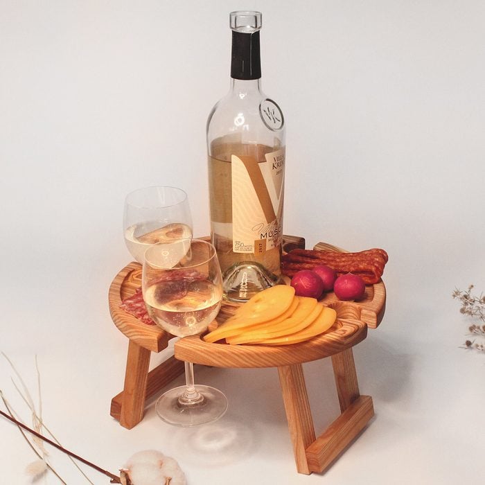 Outdoor Wine Glass Table