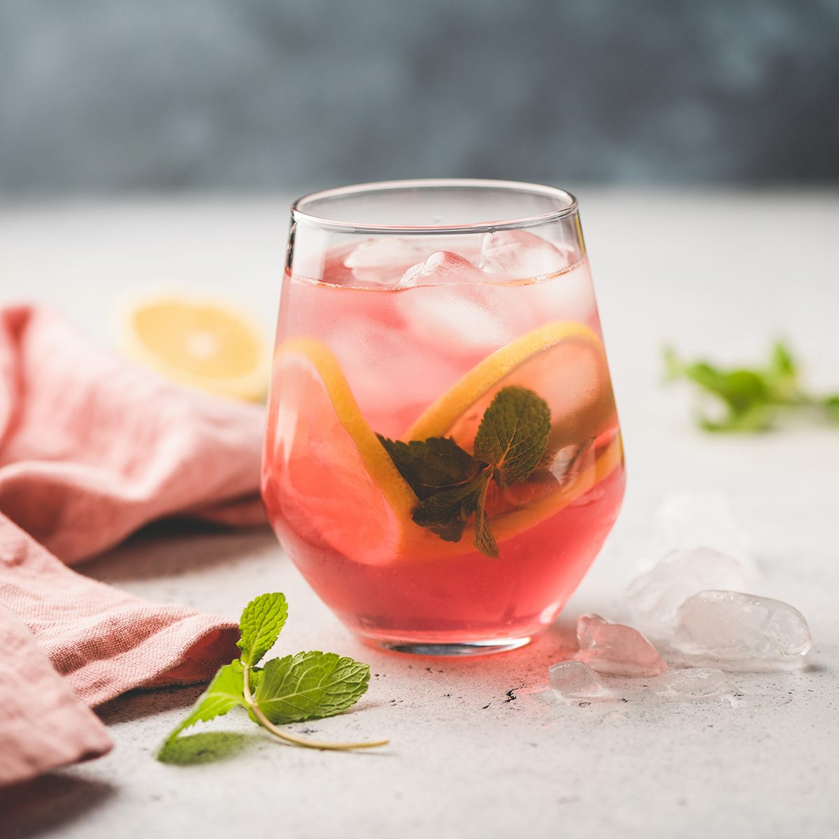 Fresh Citrus Cocktail Or Ice Tea