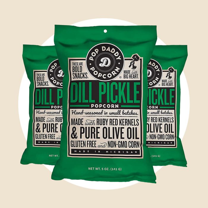 Pop Daddy Dill Pickle Popcorn Via Merchant 21 Pickle Flavored Foods