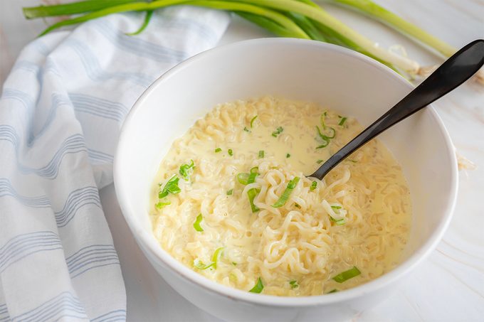 Bowl Of Creamy Ramen Made From Viral Tiktok Recipe