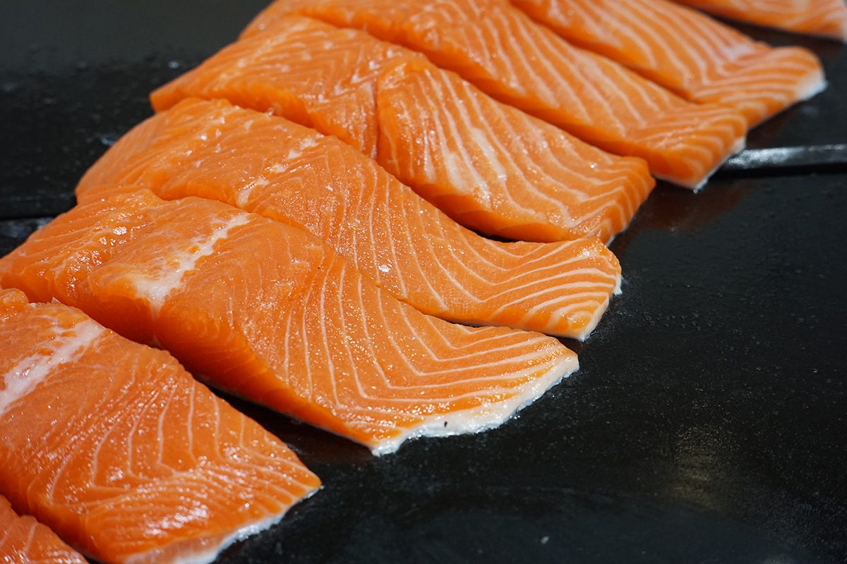 If You See White Stuff on Your Salmon, This Is What It Means