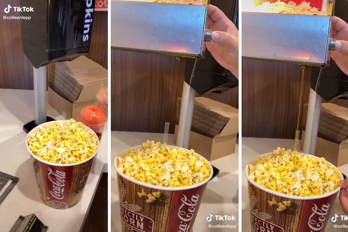 This Genius Hack Will Completely Change the Way You Butter Movie Theater Popcorn