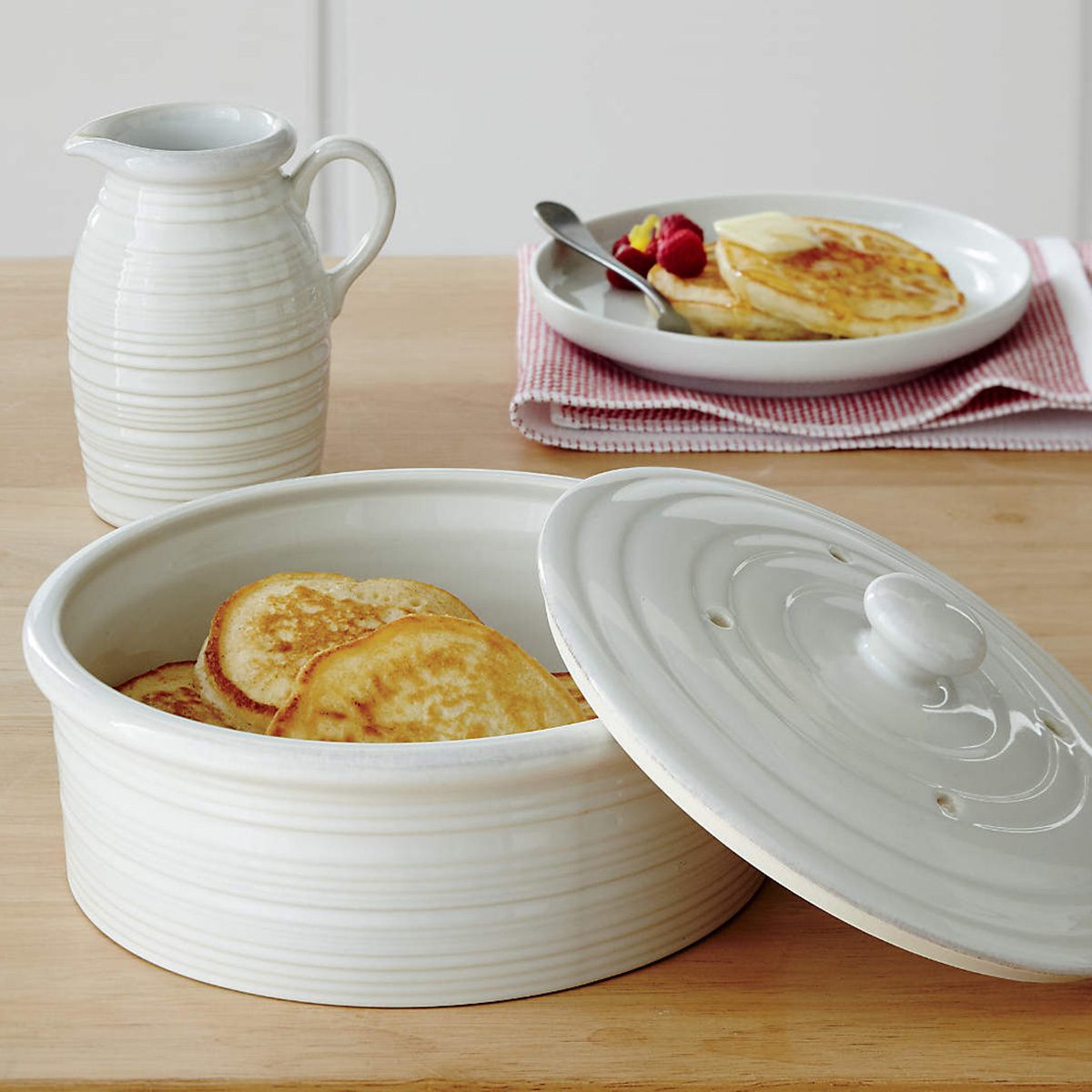 pancake tools Farmhouse White Pancake Warmer