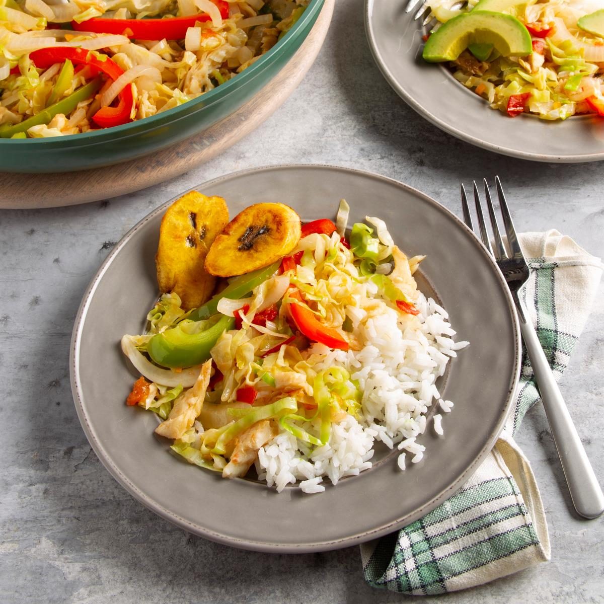 Jamaican Cabbage and Saltfish