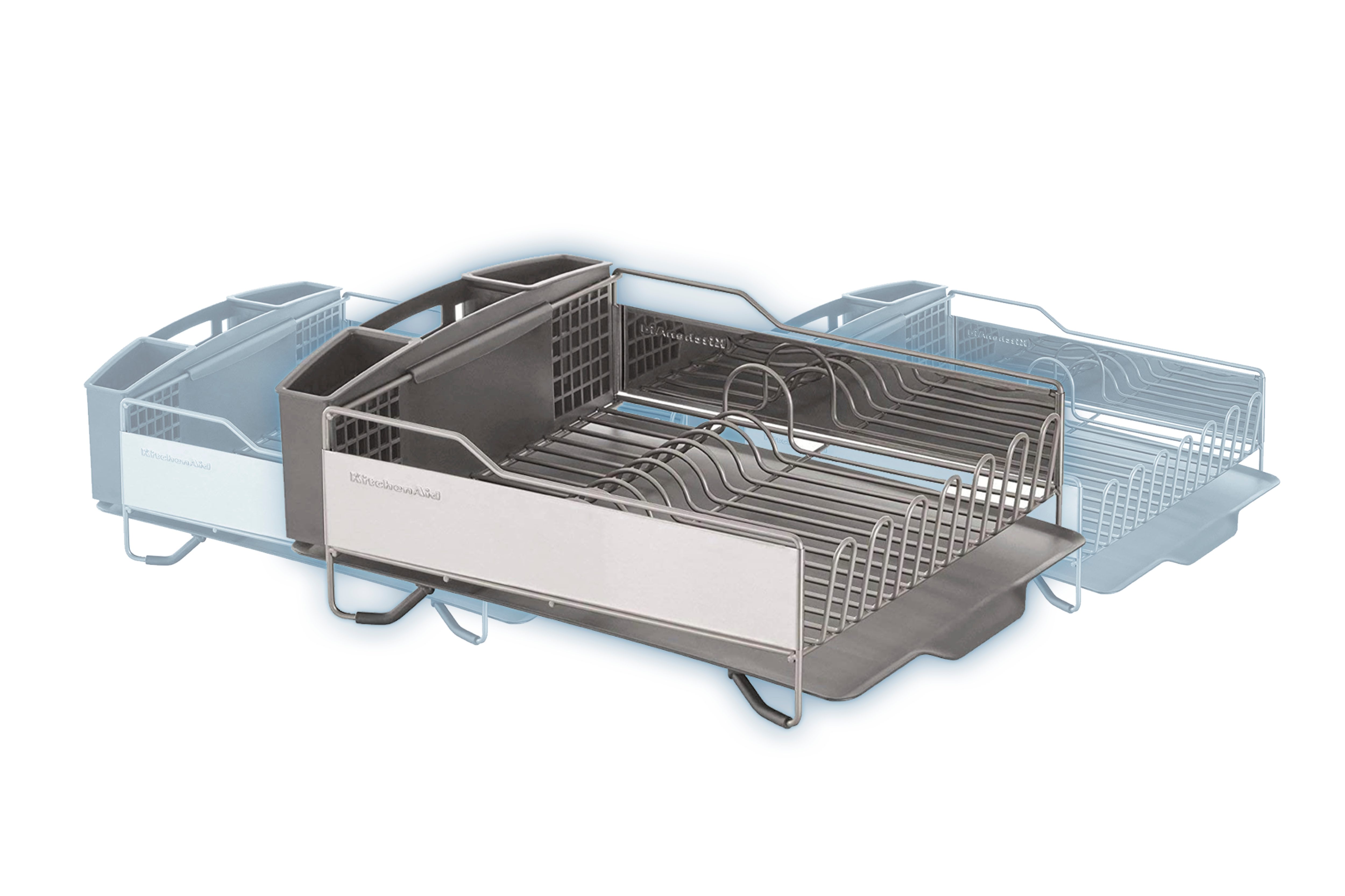 Kitchenaid Full Size Dish Rack, Light Grey
