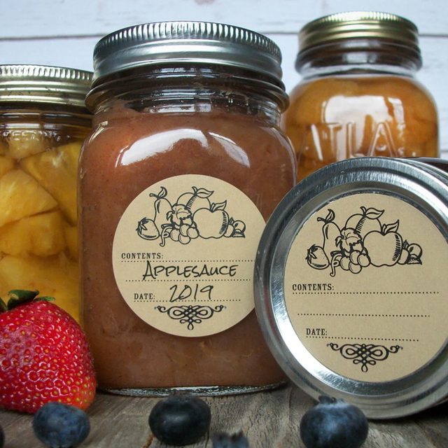 Vegetable Or Fruit Kraft Paper Canning Labels Ecomm Etsy.com