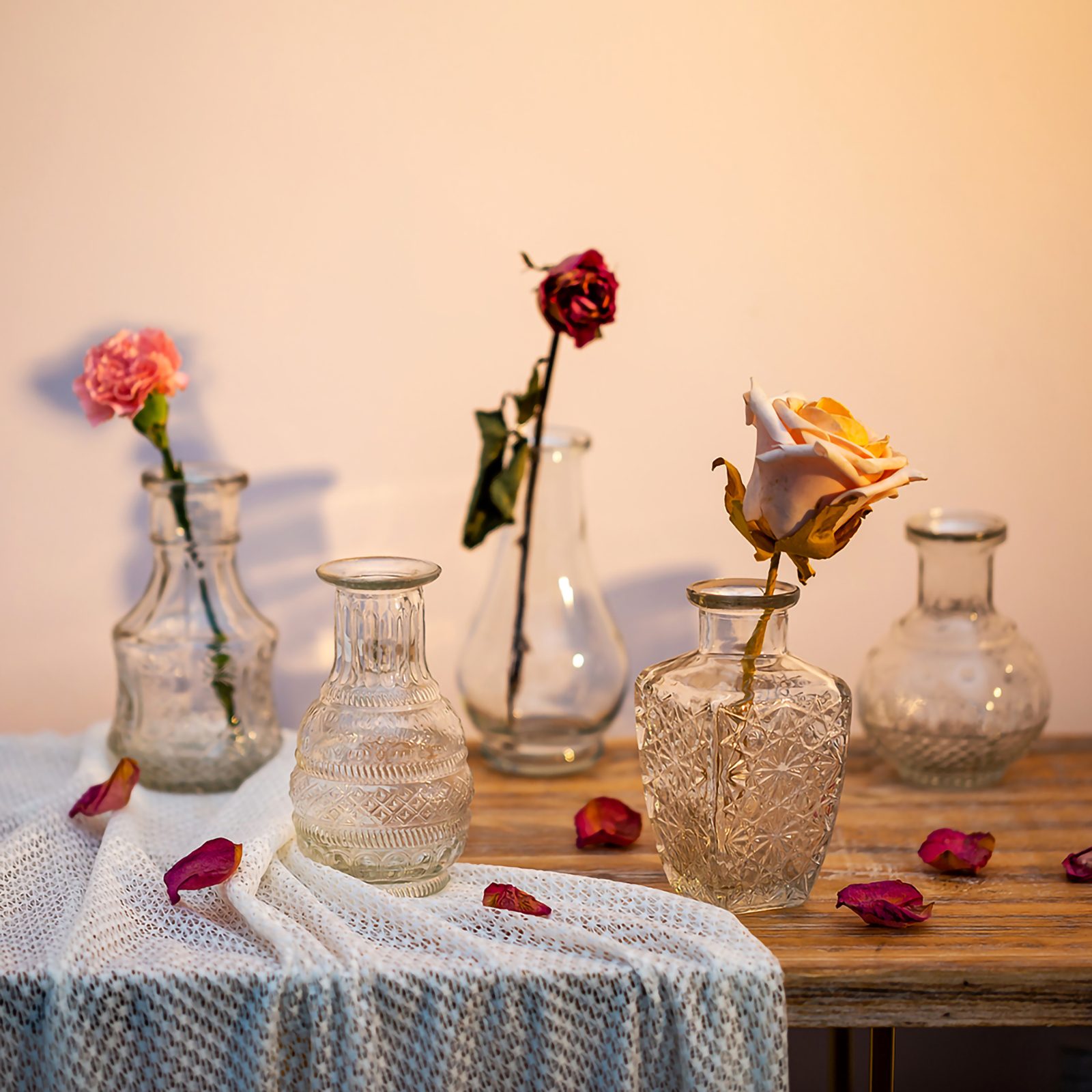 Nupito Glass Bud Vases Set