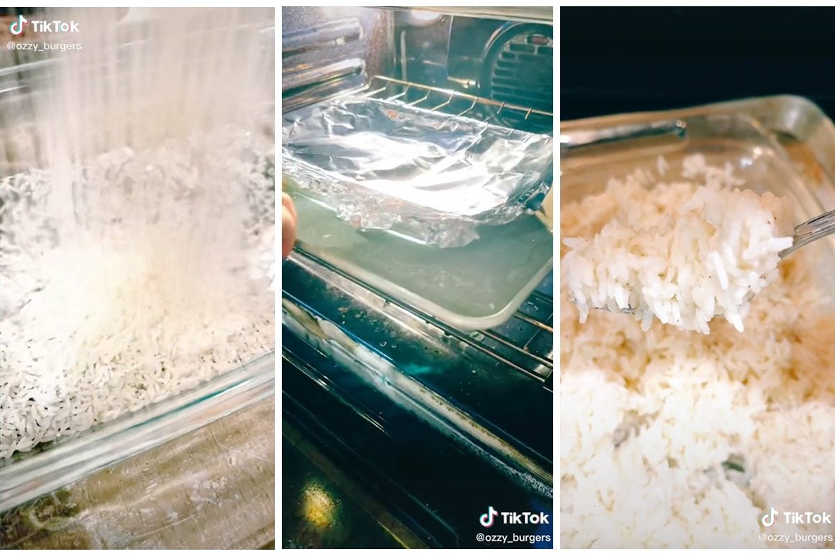 This TikTok Hack Explains How to Bake Rice in the Oven